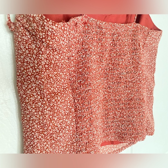 Abercrombie & Fitch Womens Red and White Floral Camisole with Tie Straps NWOT XS - Picture 9 of 10